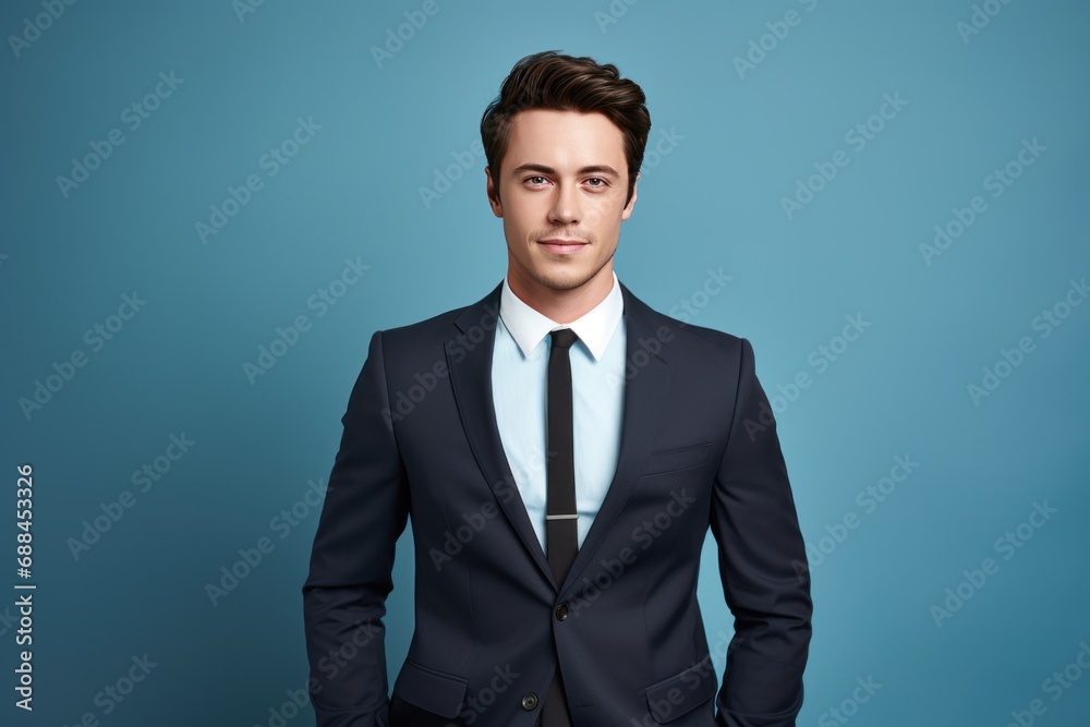 Photograph of a handsome young male model office worker or business man in a suit. Photograph of a handsome young male model office worker or business man in a suit.