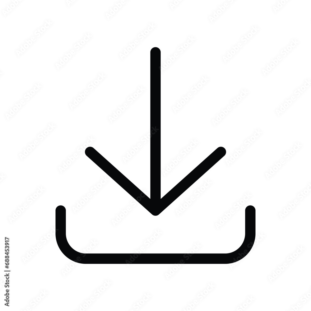 Download icon design, illustration design Download icon design, illustration design