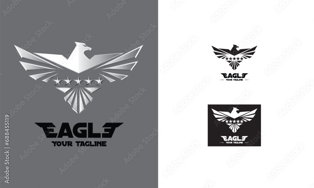eagle logo dsign vector with an elegan futuristic design. eagle logo dsign vector with an elegan futuristic design.