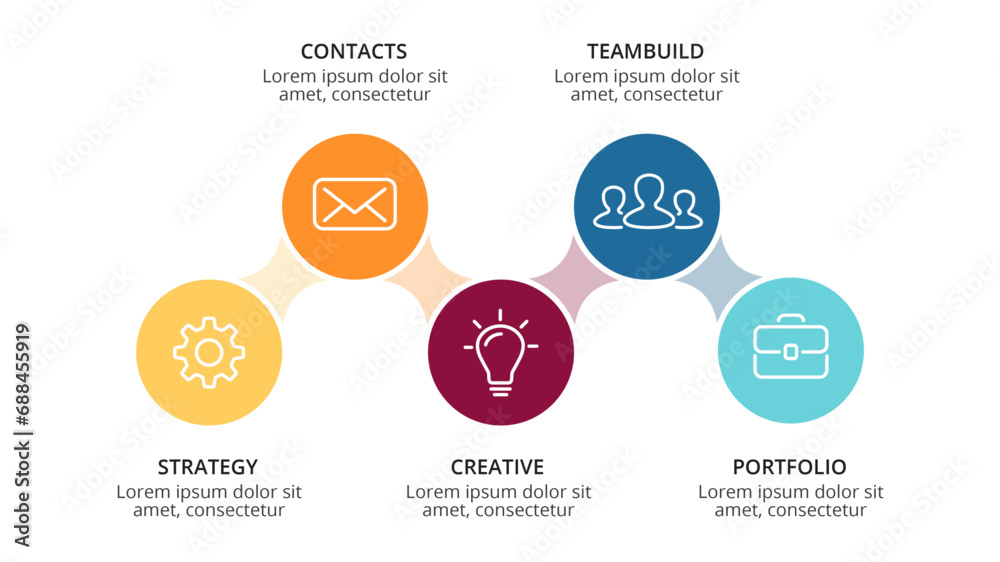 Fototapeta premium Infographic elements design for presentation, can be used for presentation, workflow layout, diagram, annual report, web design.