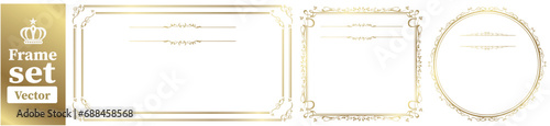 decorative frame set collection vector
