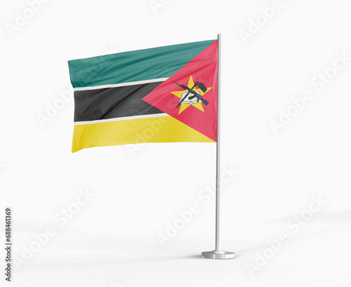 Free Download Mozambique national flag on white background. - GFXLoad