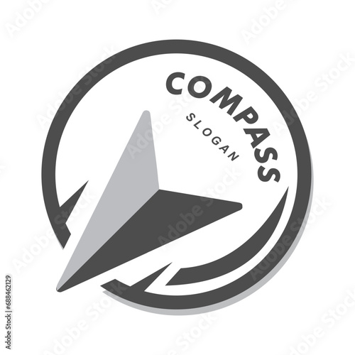 Compass design with north navigation direction. Can be used as an attribute for digital or manual navigation tools, and navigation applications. Can be attached to a watch. Name listed can be changed