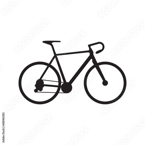 cyclocross bike icon vector photo