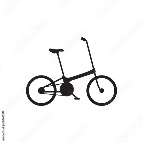 folding bike icon vector