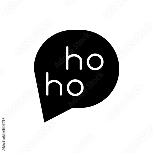 hohoho glyph icon
