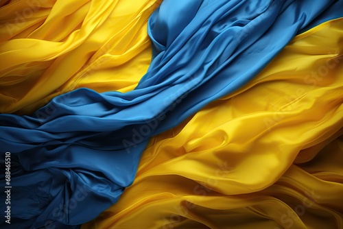 ukraine flag colorful waving ukrainian kiev europa european wind free freedom capital wave print textile material new background symbol jack signs banner texture dry central center photo
