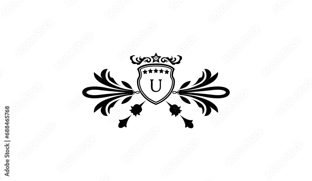 Luxury Retro Logo U