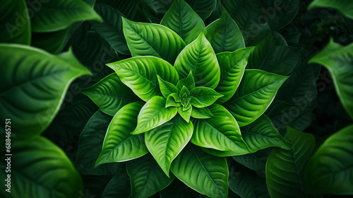 A large green leafy plant