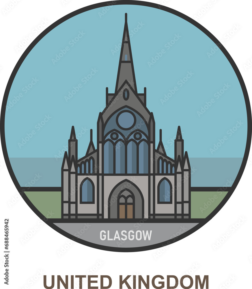 Glasgow. Cities and towns in United Kingdom