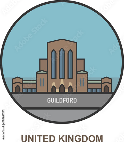 Guildford. Cities and towns in United Kingdom