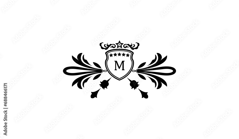 Obraz premium Luxury Retro Logo M