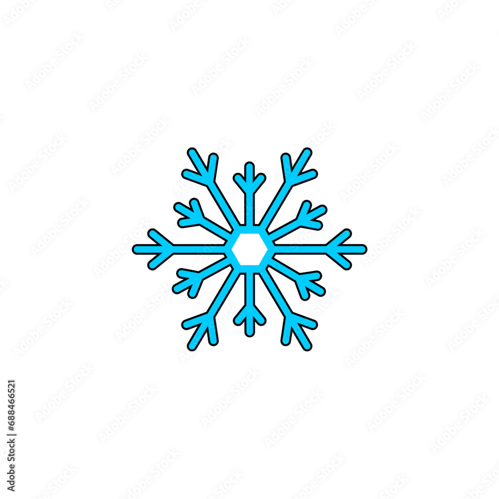 set snowflakes with outline outline set snowflakes with outline outline