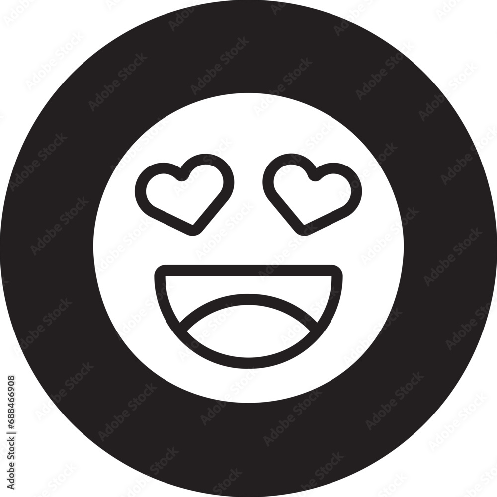 Fototapeta premium in love glyph icon