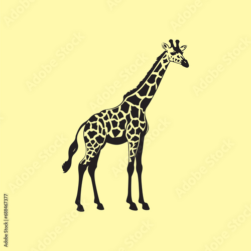 Giraffe Vector Images, Illustration Of a Giraffe