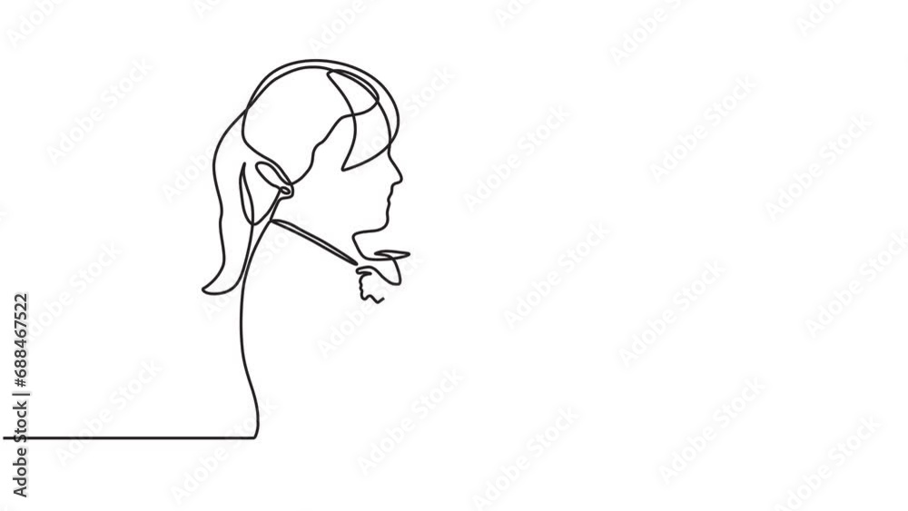 Continuous one line animation video of family, parents and children concept. Happy mother playing with little baby in moving line animation video style. 4k videos Continuous one line animation video of family, parents and children concept. Happy mother playing with little baby in moving line animation video style. 4k videos