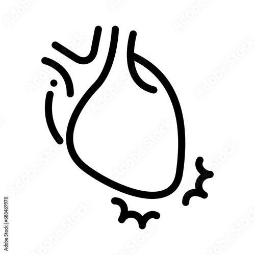 Heart Disease icon. Cardiovascular icon