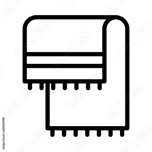 Towel icon. Eco-friendly towel