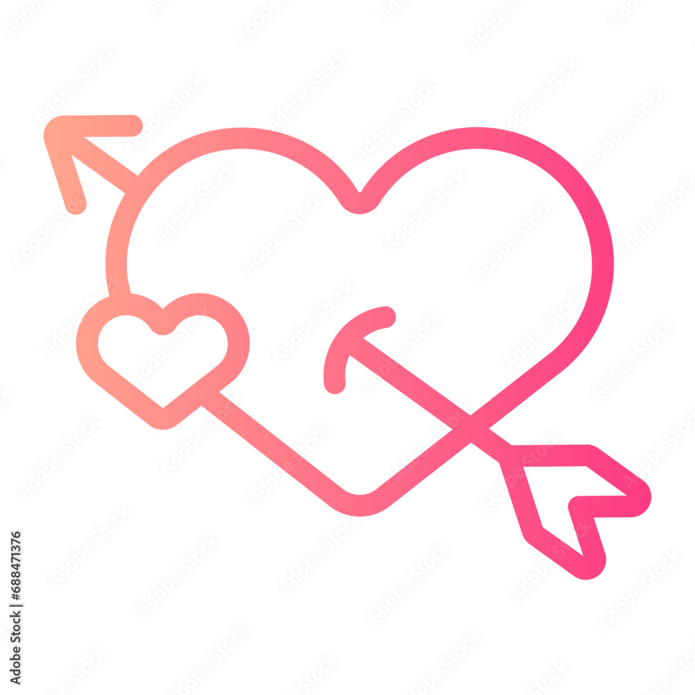 cupid gradient icon cupid gradient icon