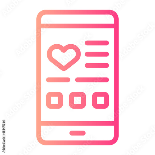 dating app gradient icon