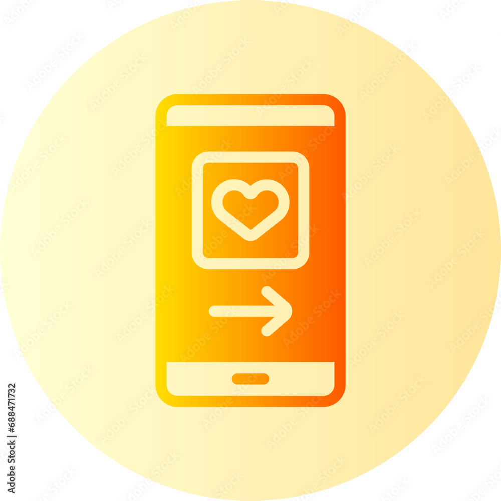 swipe right gradient icon swipe right gradient icon