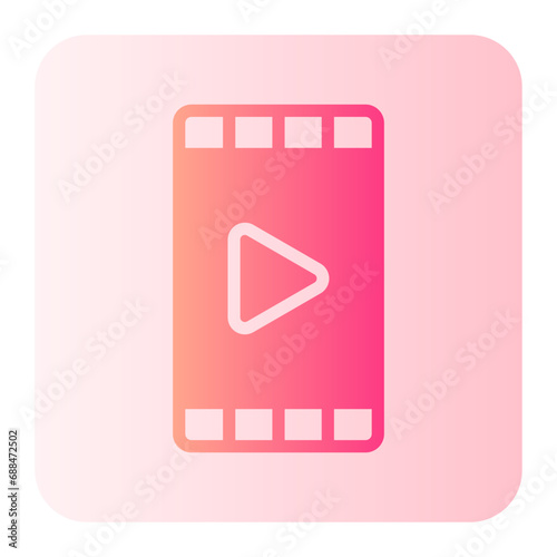 documentary gradient icon