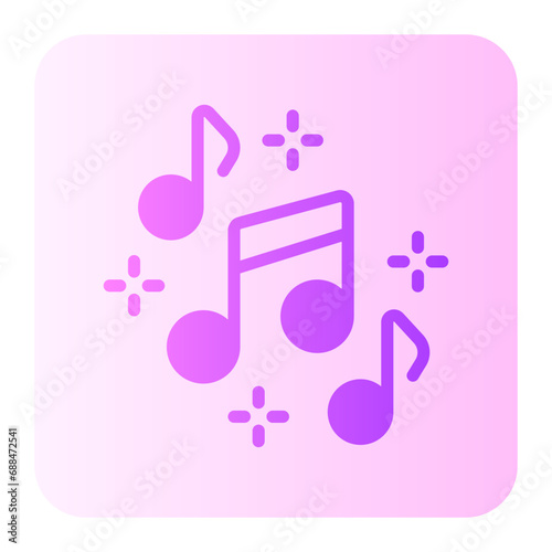 musical gradient icon