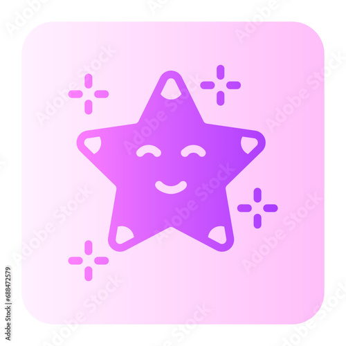 cartoon gradient icon