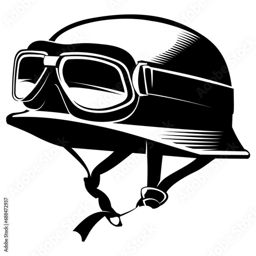 vintage motorcycle helmet