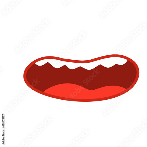 cartoon mouth vector photo