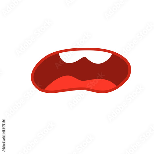 cartoon mouth vector