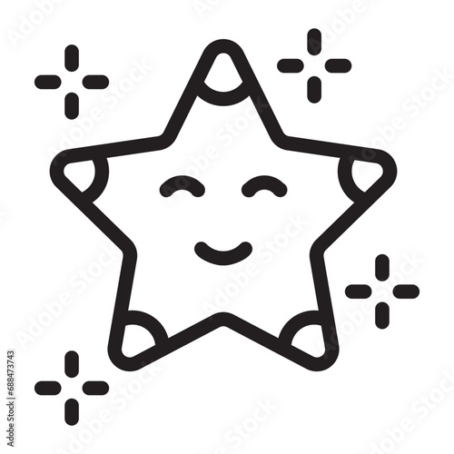 cartoon line icon