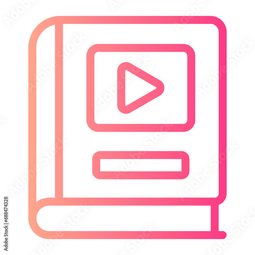 documentary gradient icon
