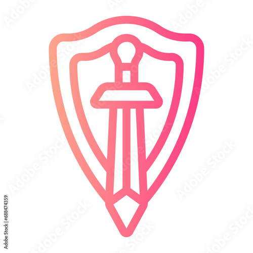 medieval gradient icon