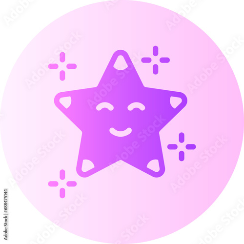 cartoon gradient icon