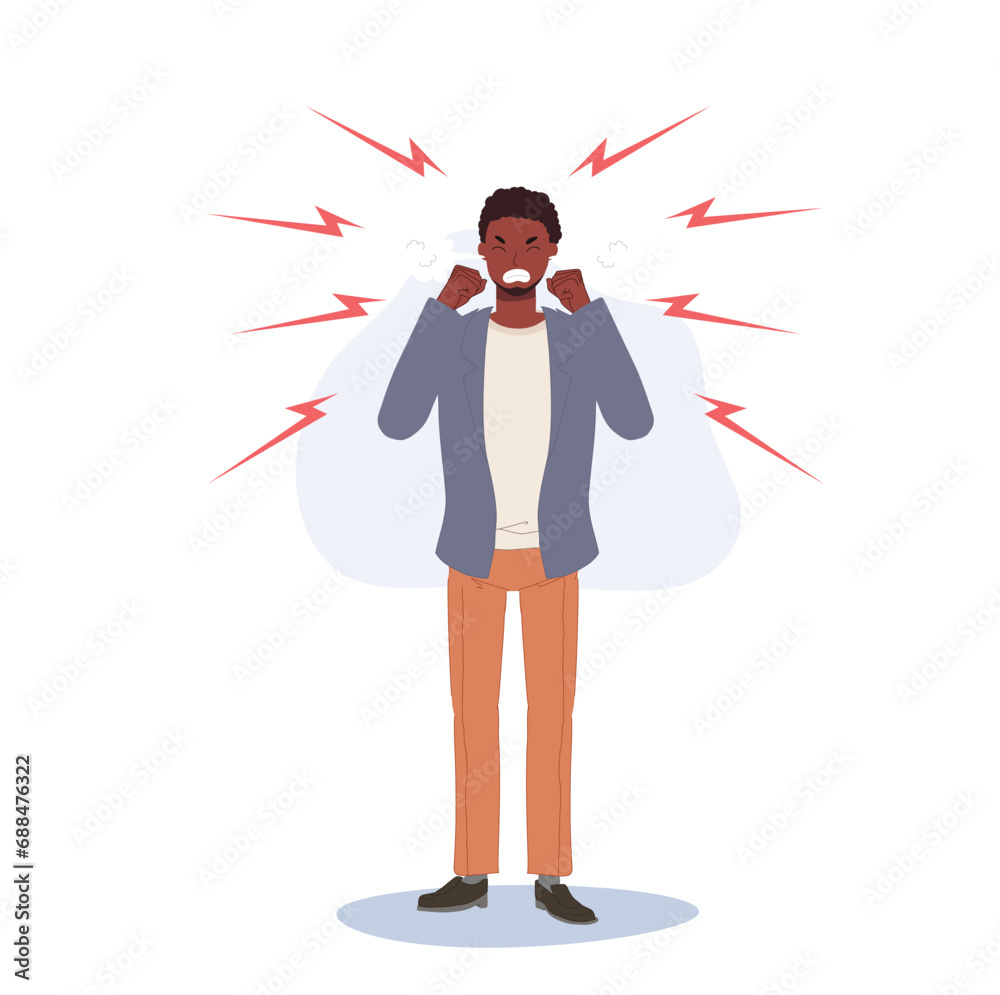 Aggressive Anger. Furious Very Angry Person. Aggressive Anger. Furious Very Angry Person.