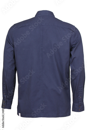 modern sophisticated trendy shirt made of denim material