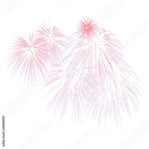 fireworks splash on transparent background photo