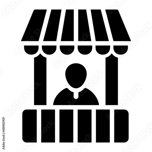 ticket office Solid icon