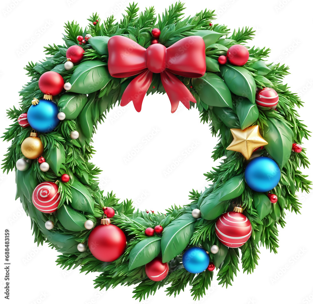 クリスマスリース.generative AI クリスマスリース.generative AI
