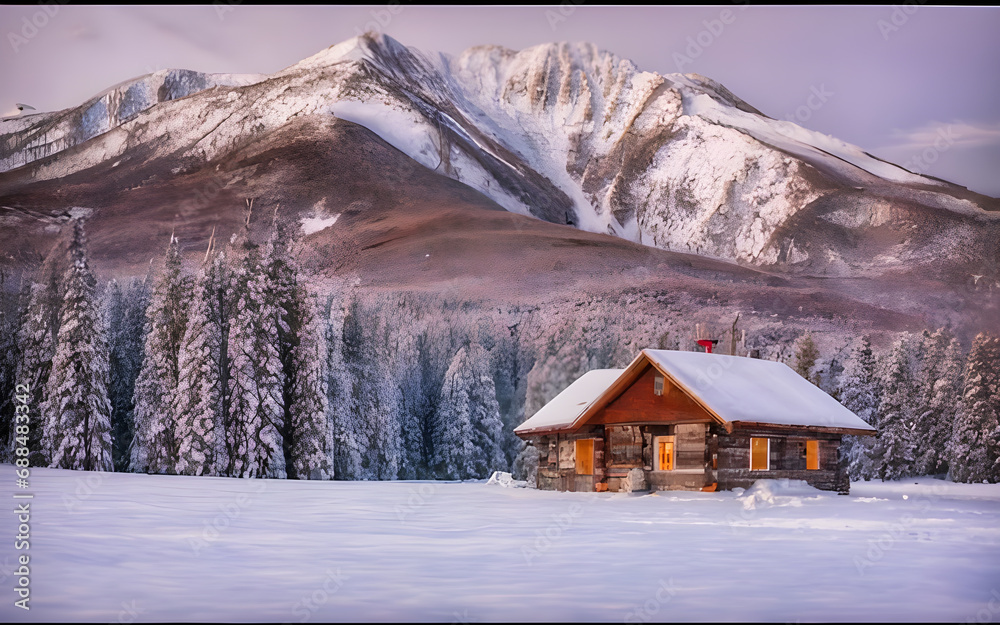 Winter Wonderland Retreat, A Tranquil Cabin in the Heart of Snowy Majesty