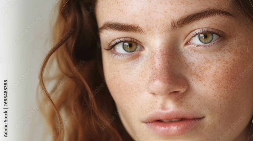 Fototapeta premium Natural beauty shines through her gentle contouring.