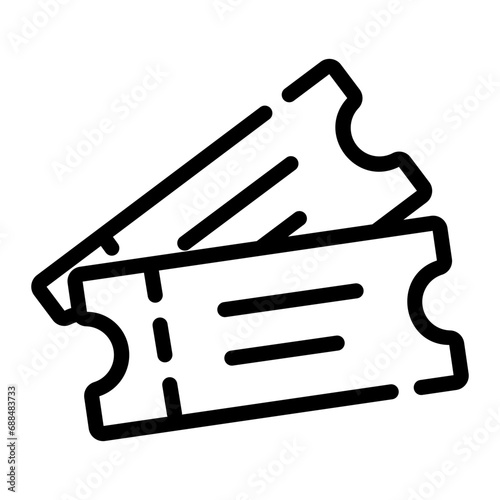 ticket Line Icon