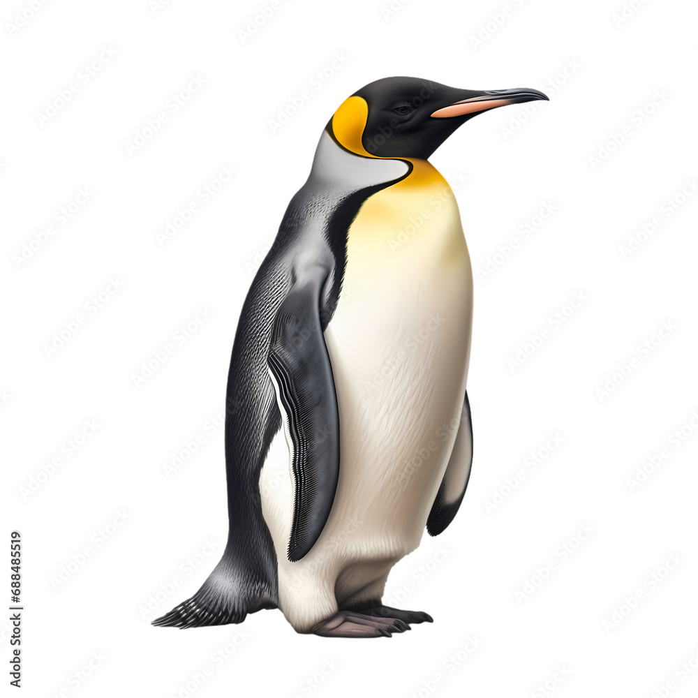 Fototapeta premium Penguin isolated on transparent background