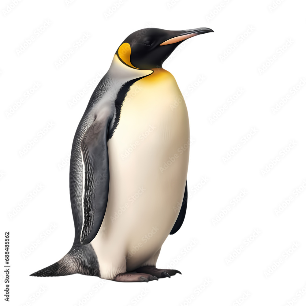 Fototapeta premium Penguin isolated on transparent background