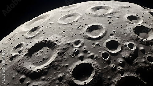Moon surface with lunar cra...