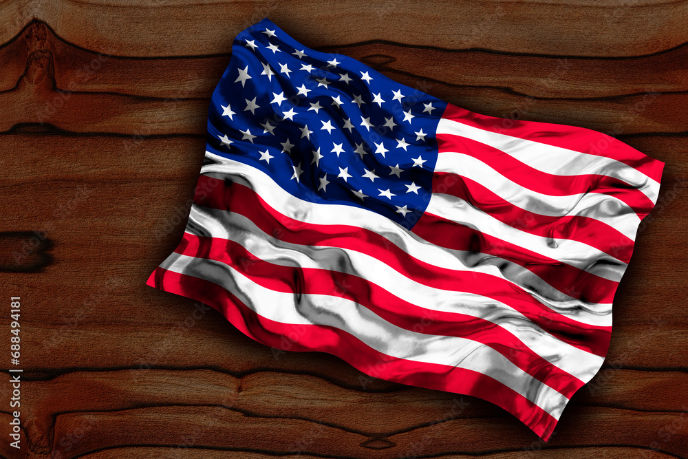 Obraz premium National flag of United States of America. USA. Background with flag of United States of America. USA