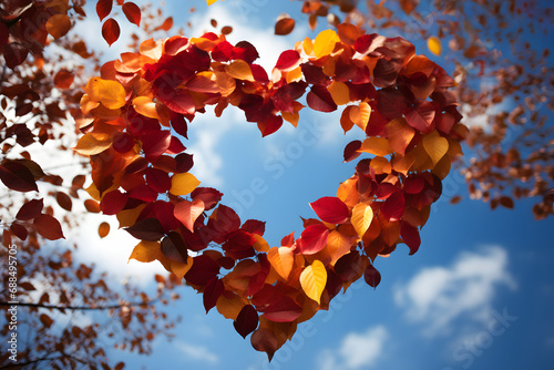 Autumn forest background. V...