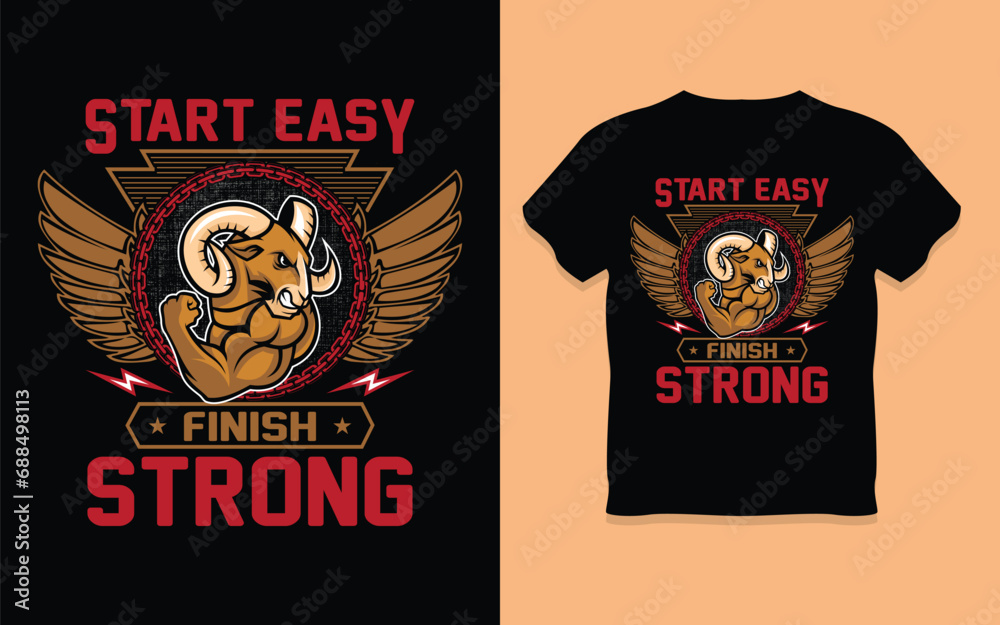 Obraz premium Beast mode never sleep quote slogan motivation flyer poster bodybuilding gym fitness man muscle for business