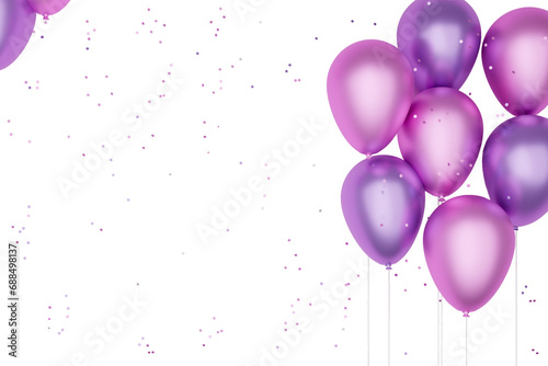 balloons of silver and gold color, on a black background.3D ilustration.